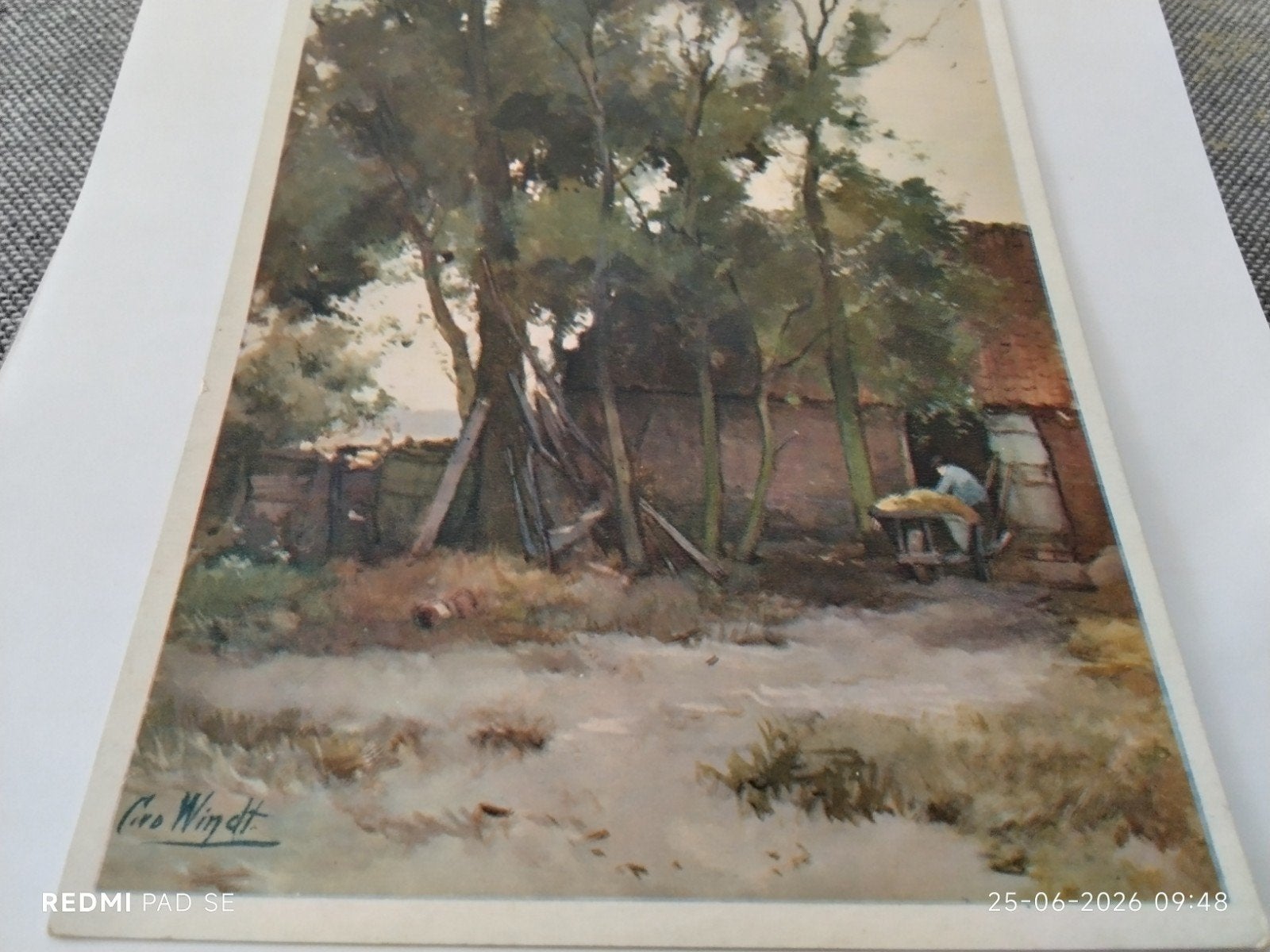 Ansichtkaart Chris v.d. Windt - Boerenerf bij Leiden, Ophalen of Verzenden, Voor 1920, Ongelopen, Zuid-Holland