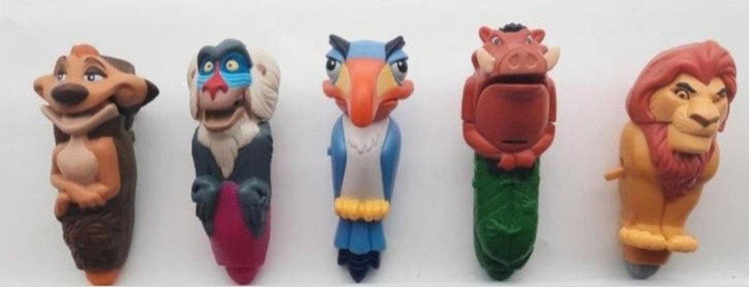 McDonalds Lion King 5 Vinger Tappers uit 2003, Ophalen of Verzenden, Leeuwenkoning of Jungle Boek, Gebruikt, Beeldje of Figuurtje