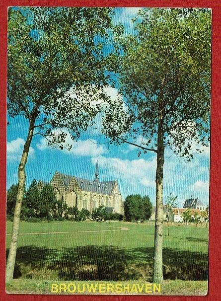 Brouwershaven (Zld.) - Ned. Herv. Kerk - 1976 (Zeelandbrug), Ophalen of Verzenden, 1960 tot 1980, Gelopen, Zeeland