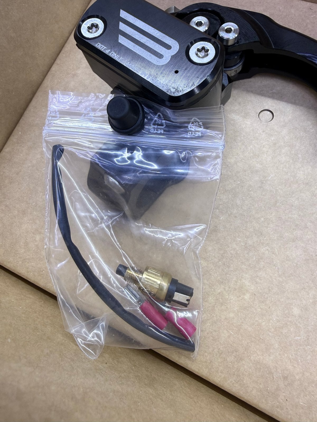 Beringer rem bro-10 14,5mm met racehendel, Motoren, Ophalen of Verzenden, Gebruikt