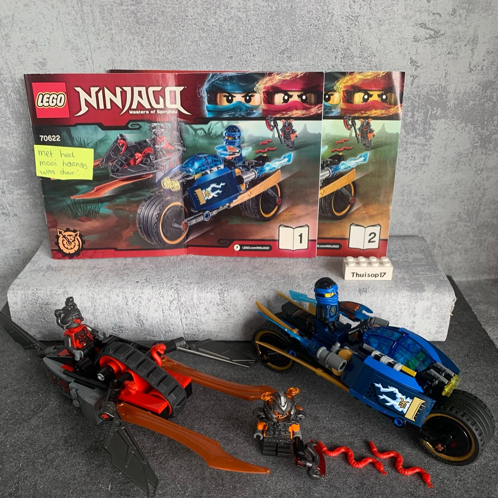 LEGO Ninjago 70622: Woestijn Bliksem met figuren, Ophalen of Verzenden, Zo goed als nieuw, Lego