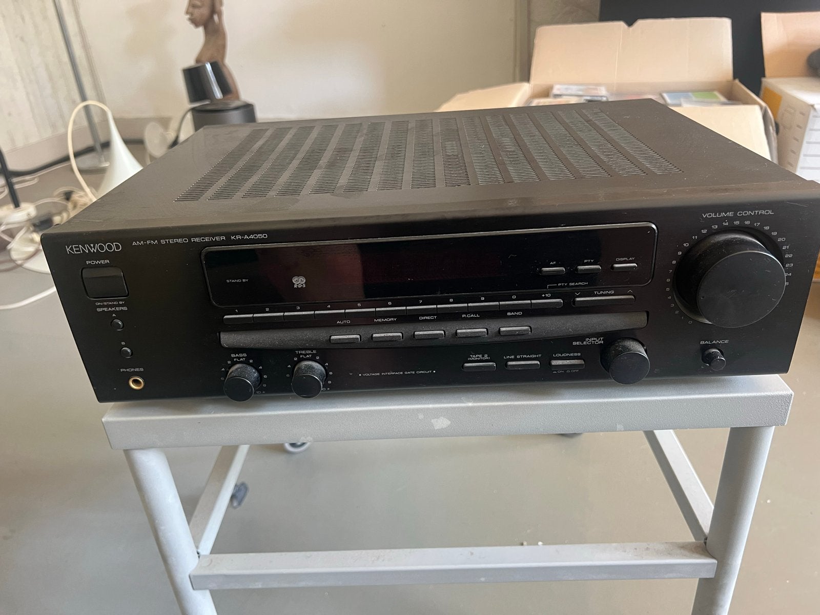 Kenwood AM-FM Stereo Receiver KR-A4050, Ophalen of Verzenden, Gebruikt, Stereo, 60 tot 120 watt