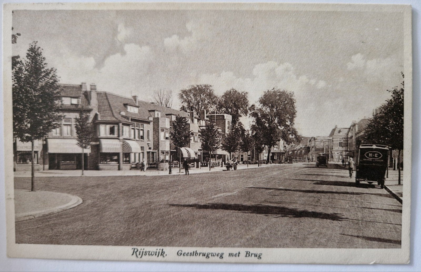 Oude Ansichtkaart Rijswijk Geestbrugweg met Brug.Klitzsch, Ophalen of Verzenden, Voor 1920, Gelopen, Zuid-Holland