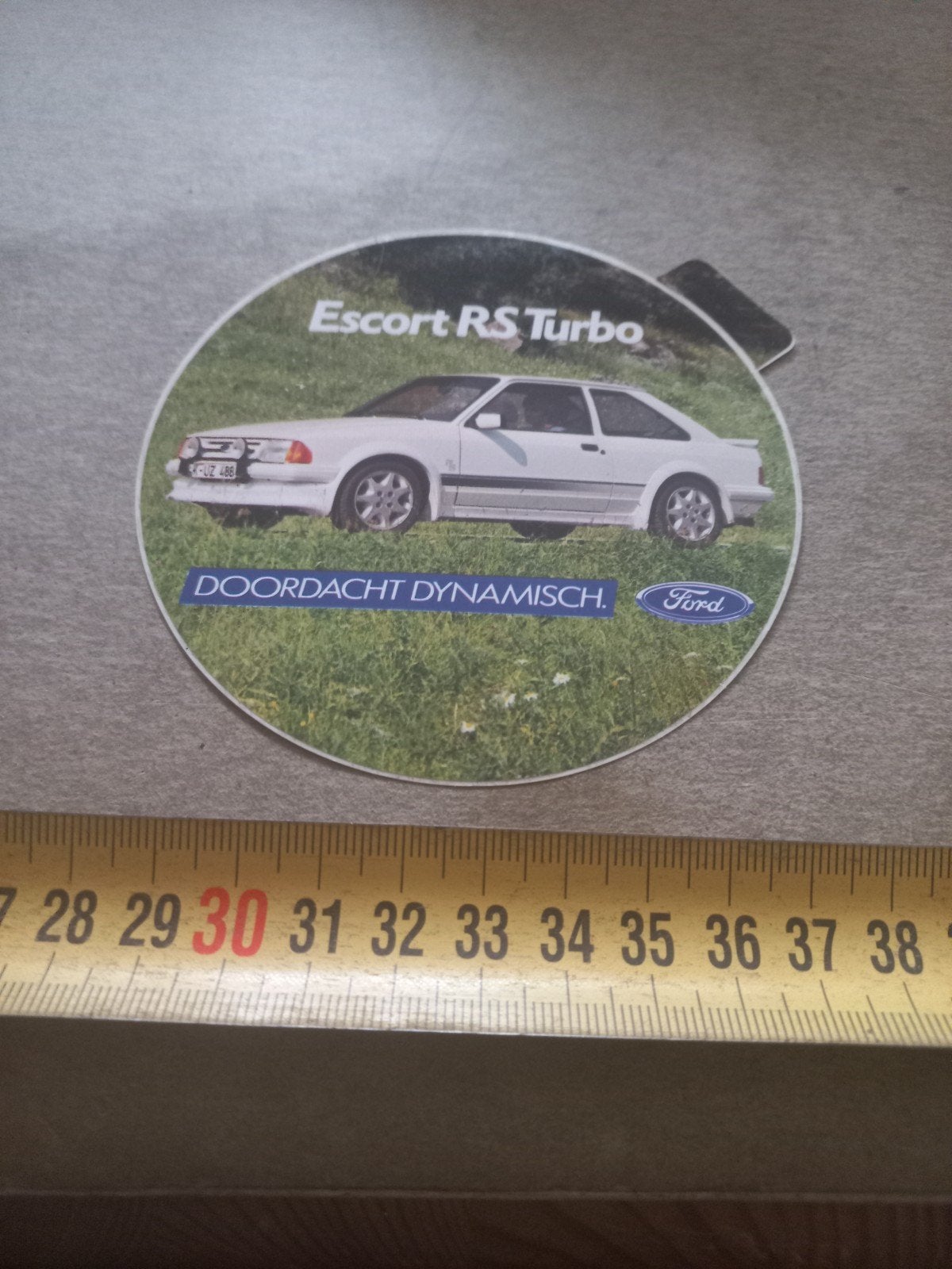 Ford Escort RS Turbo Sticker - Doordacht Dynamisch, Ophalen of Verzenden, Zo goed als nieuw