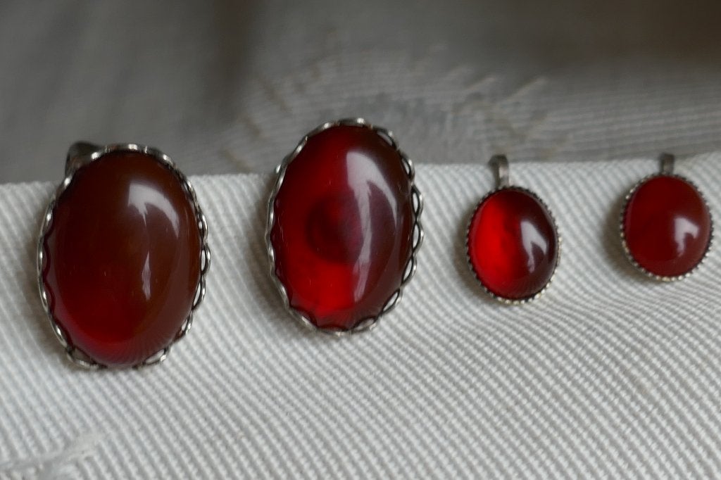 Oorbellen/clips met Carneool edelsteen, Overige materialen, Verzenden, Nieuw, Met edelsteen