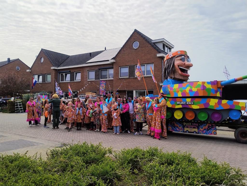 Carnavalskleding Hippie/Jaren 70 Stijl, Carnaval, Onbekend, Kleding, Gedragen
