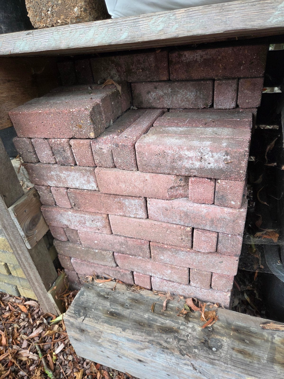 460 stuks rode klinkers 5x20x6 cm, Tuin en Terras, Ophalen, Gebruikt, Klinkers, Minder dan 5 m²