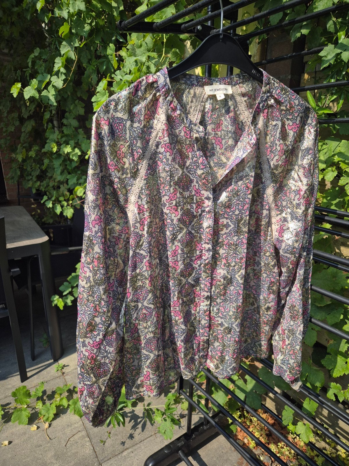 My Jewellery blouse met bloemenprint en goudkleurige details, My Jewellery, Meerkleurig, Ophalen of Verzenden, Zo goed als nieuw