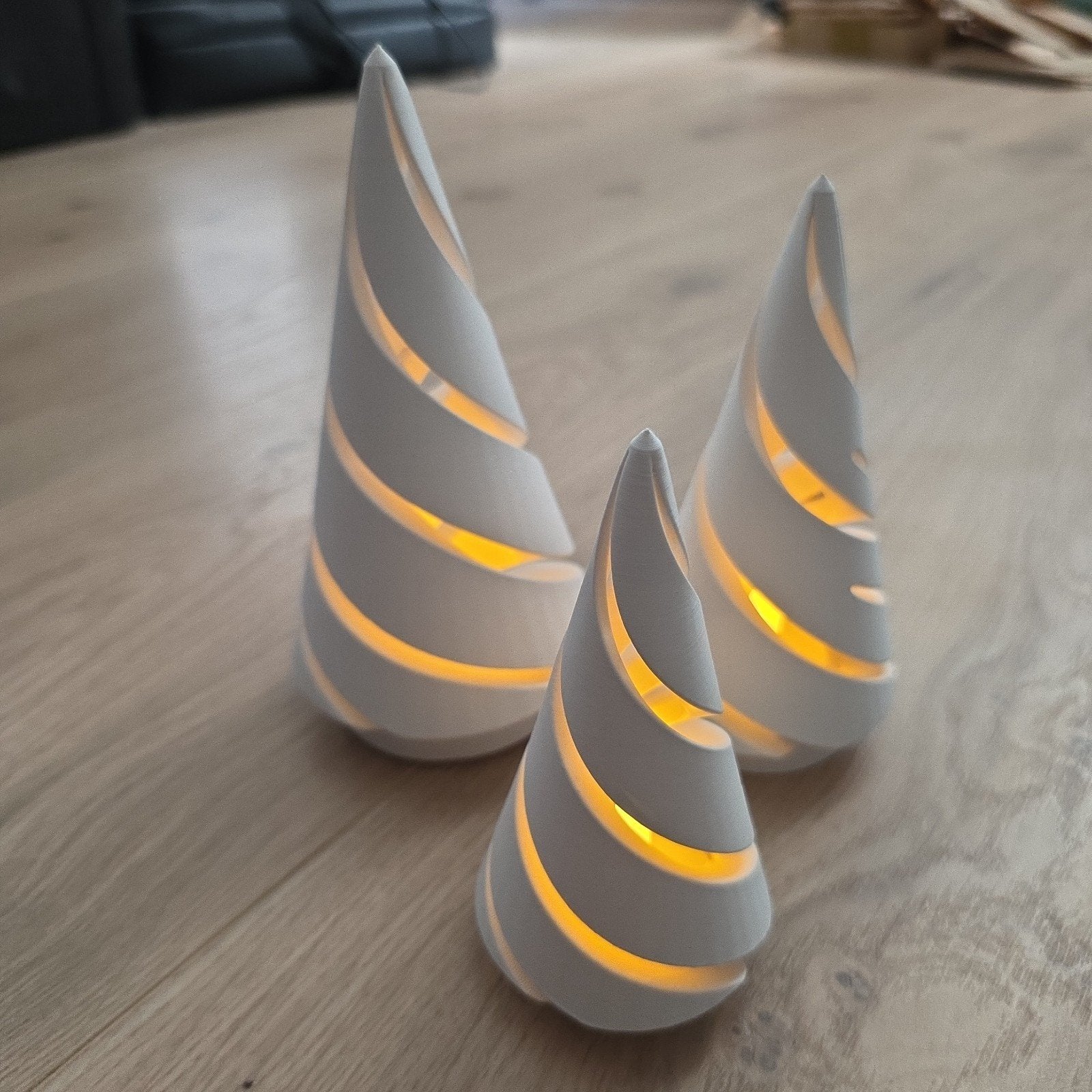 Theelichthouders kerstboom 3 stuks, Ophalen of Verzenden, Nieuw