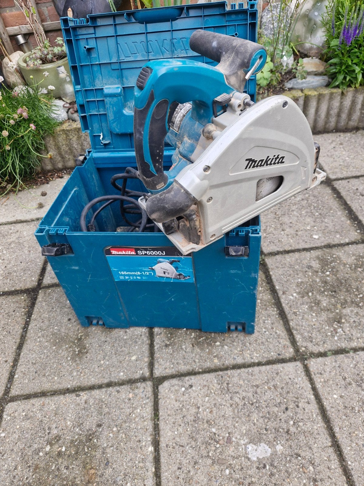 Makita SP6000J invalzaag met koffer, Doe-het-zelf en Verbouw, Gebruikt, Invalzaag, Ophalen of Verzenden, Makita