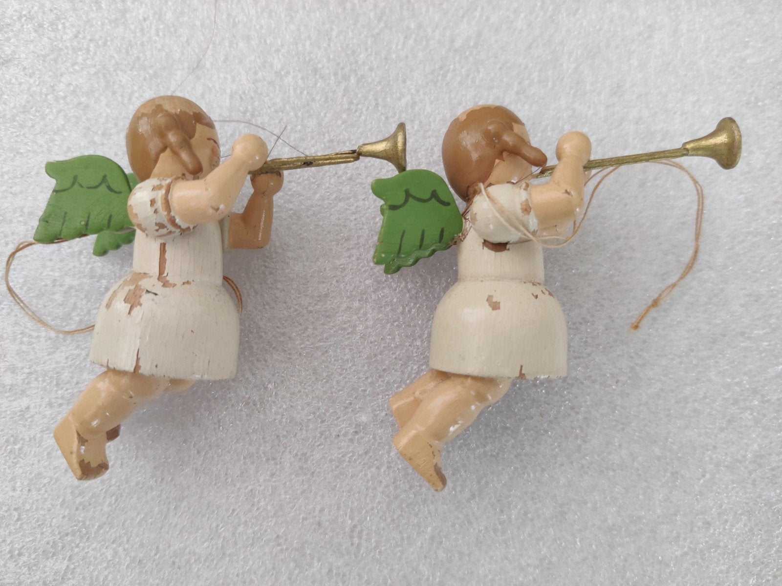 2 oude houten engeltje, Ophalen of Verzenden