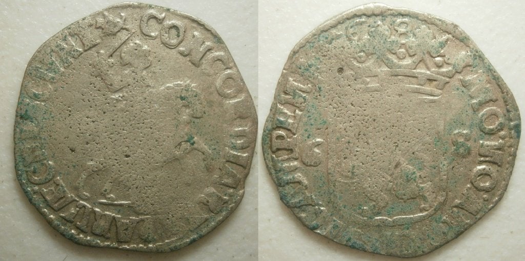 2] Kampen Rijderschelling 1690, Postzegels en Munten, Munten | Nederland, Vóór koninkrijk, Zilver, 25 cent, Ophalen of Verzenden