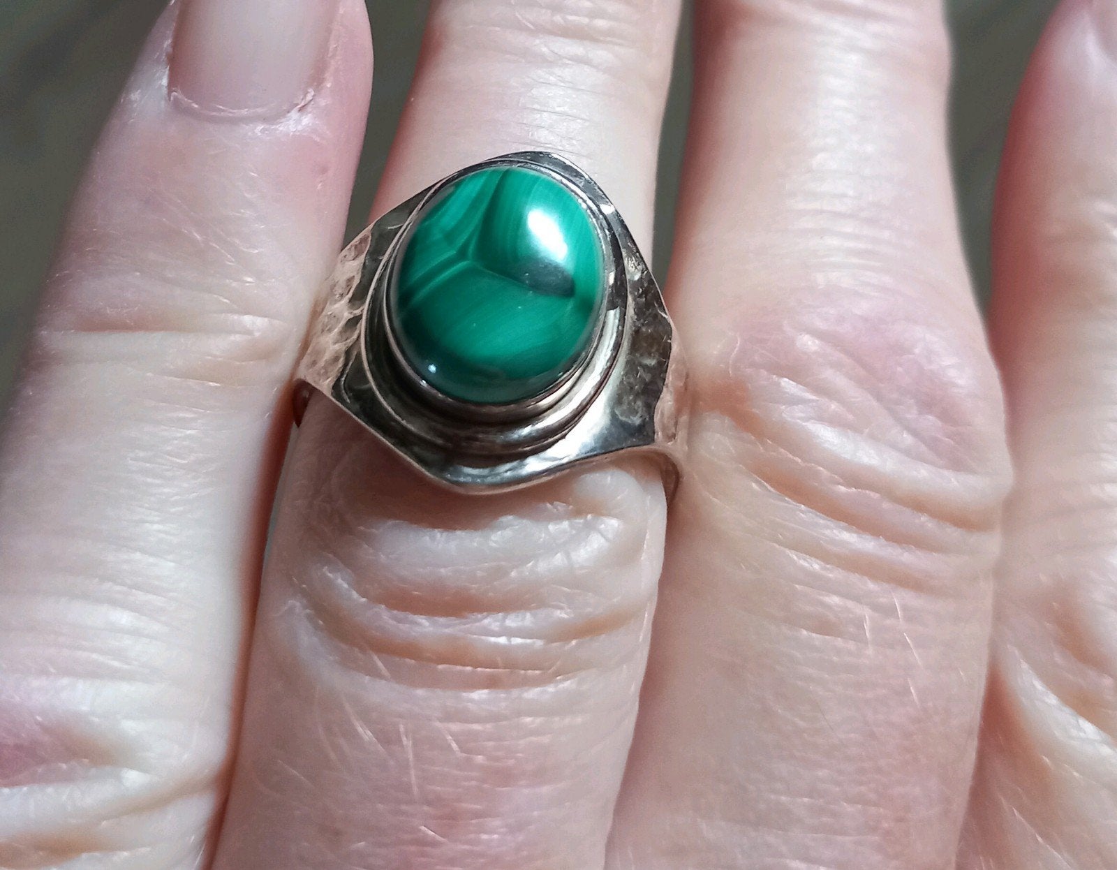 Malachiet ring, Ophalen of Verzenden, Nieuw