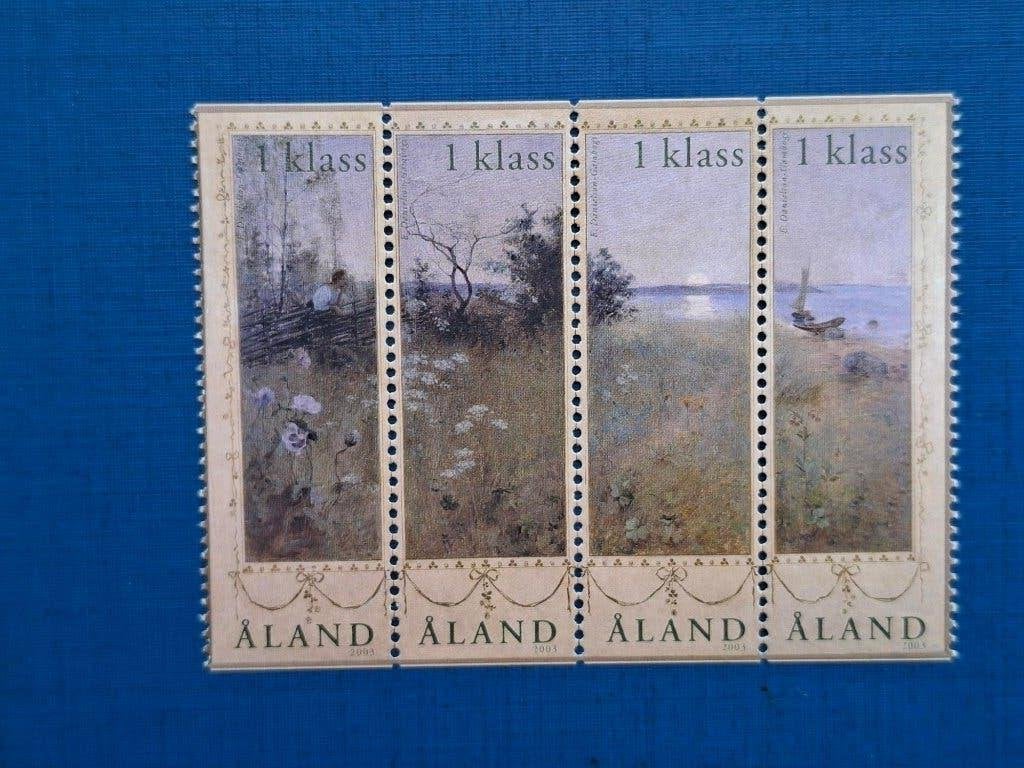 Postzegel Aaland 2003 PF Serie Danielson Landschap 02-09, Ophalen of Verzenden, Finland, Postfris