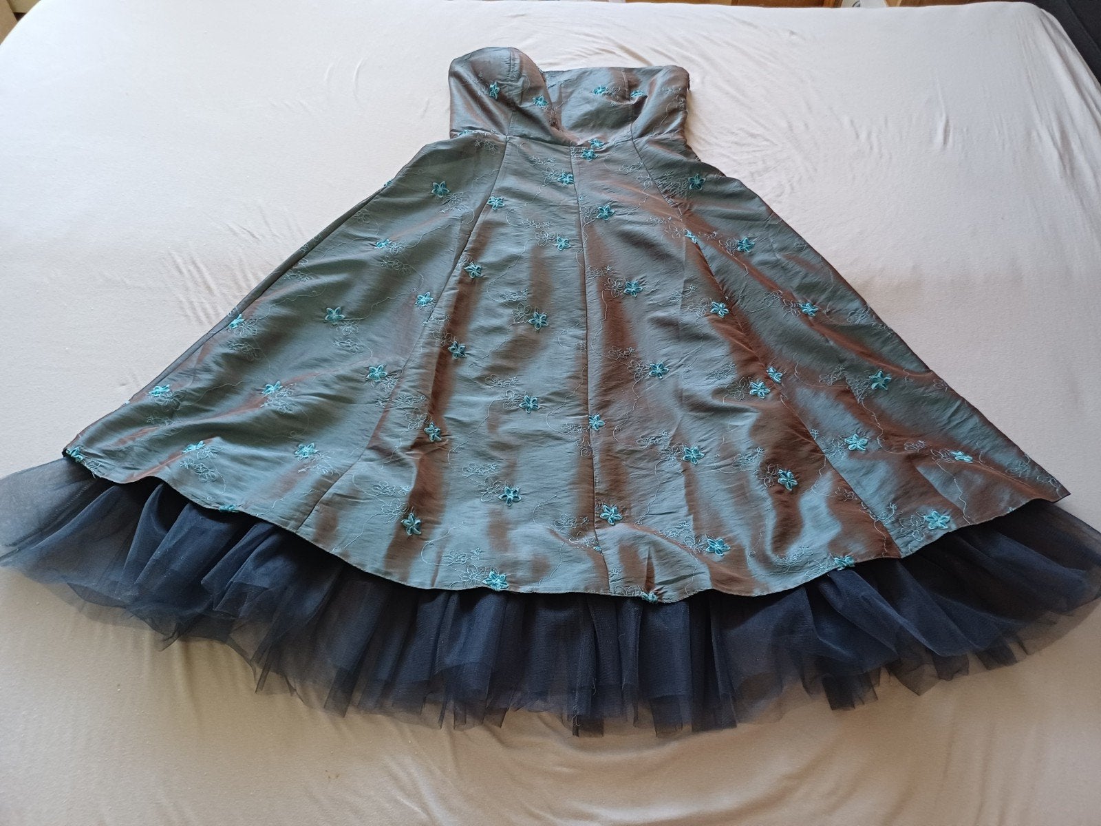 Strapless Trouwjurk/Cocktailjurk Bohemia mt L in nieuwstaat!, Kleding | Dames, Ophalen of Verzenden, Zo goed als nieuw