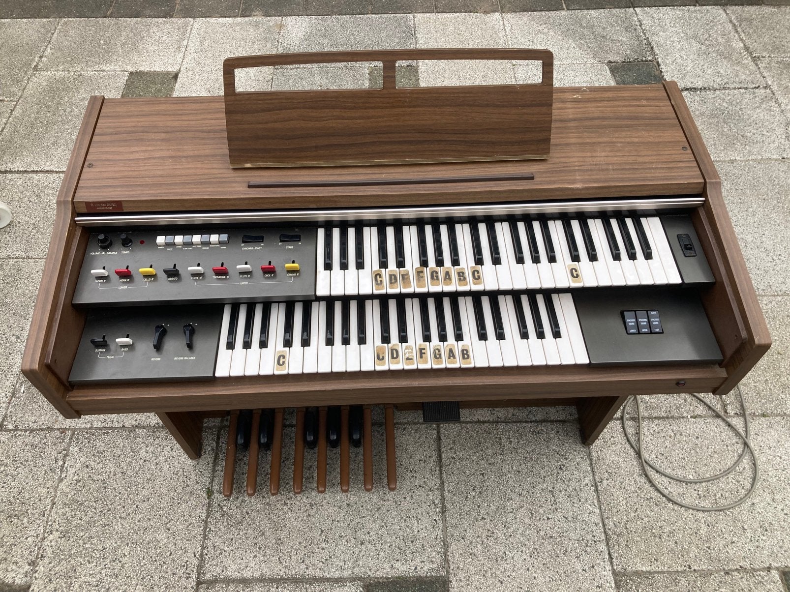Sfeervol ouderwetse piano/orgel, Ophalen, Gebruikt, 2 klavieren, Orgel