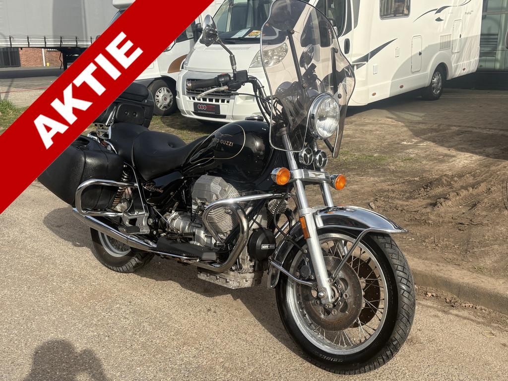 Moto Guzzi Chopper California 1100 Slechts 28DKM! Topstaat!, Auto's, Oldtimers, Achterwielaandrijving, Zwart, Overige carrosserieën