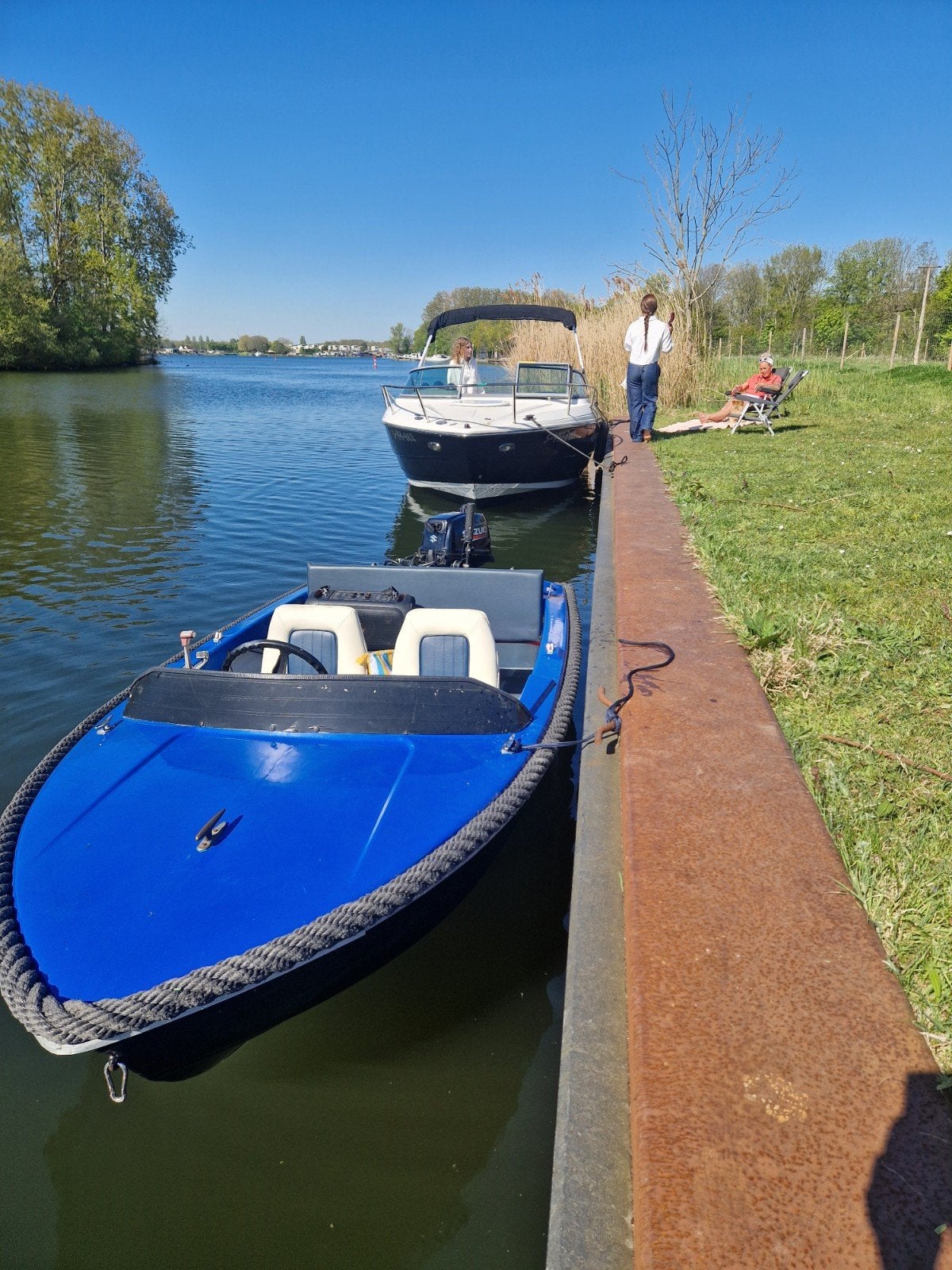 speedbootje 6pk met trailer, Watersport en Boten, Benzine, Overige merken, Gebruikt, Buitenboordmotor