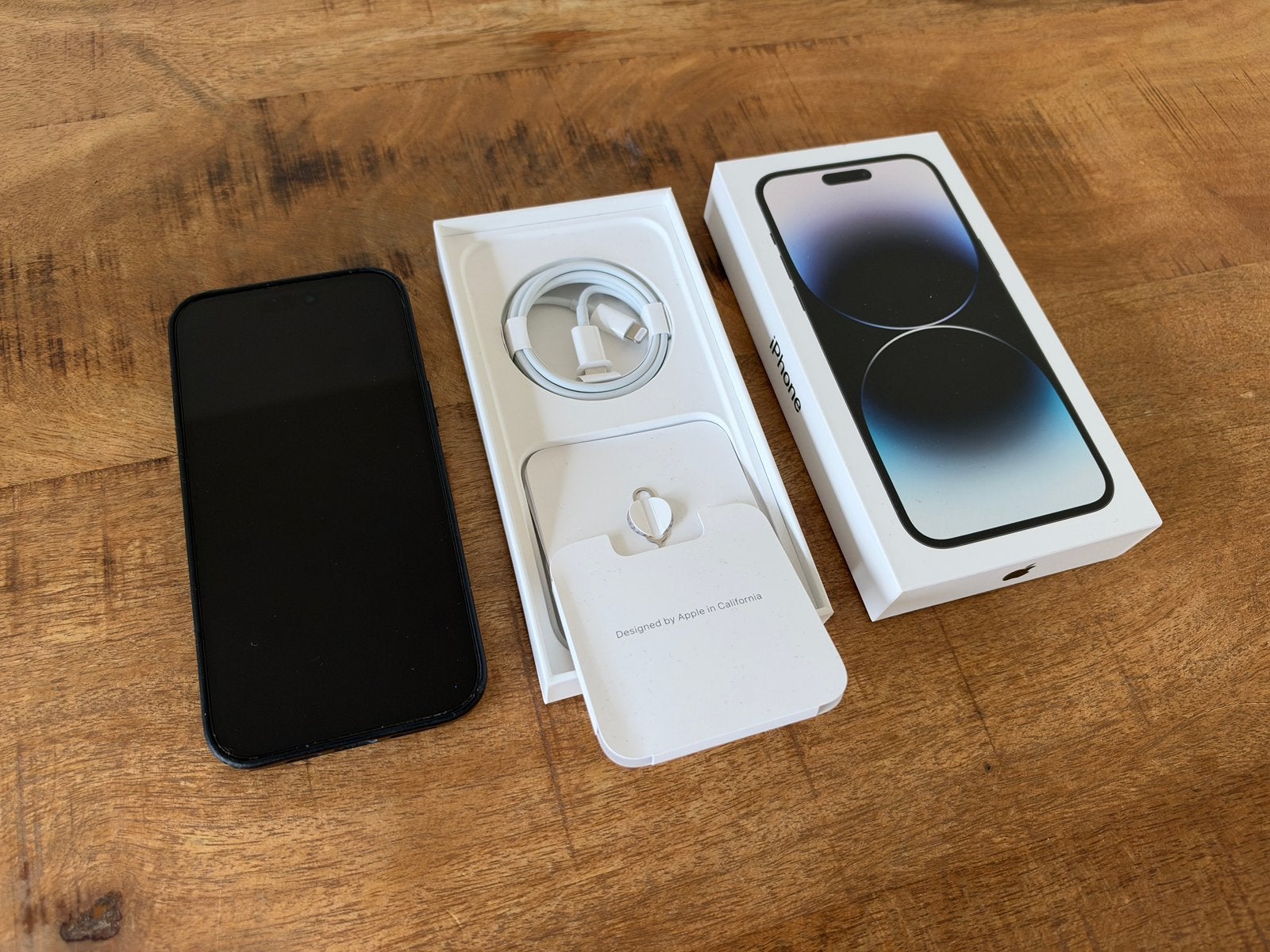 Apple iPhone 14 Pro Max 256GB Black + doos + Apple hoesje, 256 GB, Gebruikt, Zwart, Ophalen of Verzenden