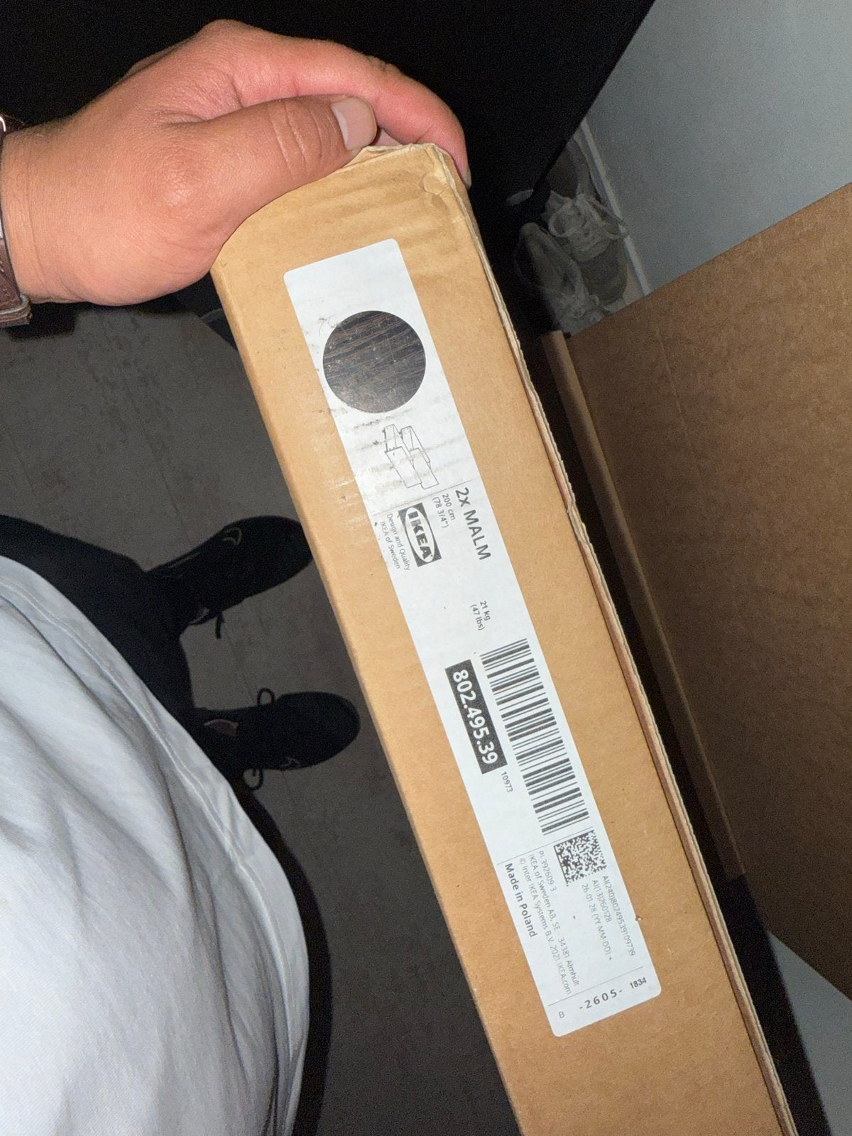 2x IKEA MALM Bedlades - Nieuw in ongeopende doos, Ophalen, Wit, Overige maten, 200 cm