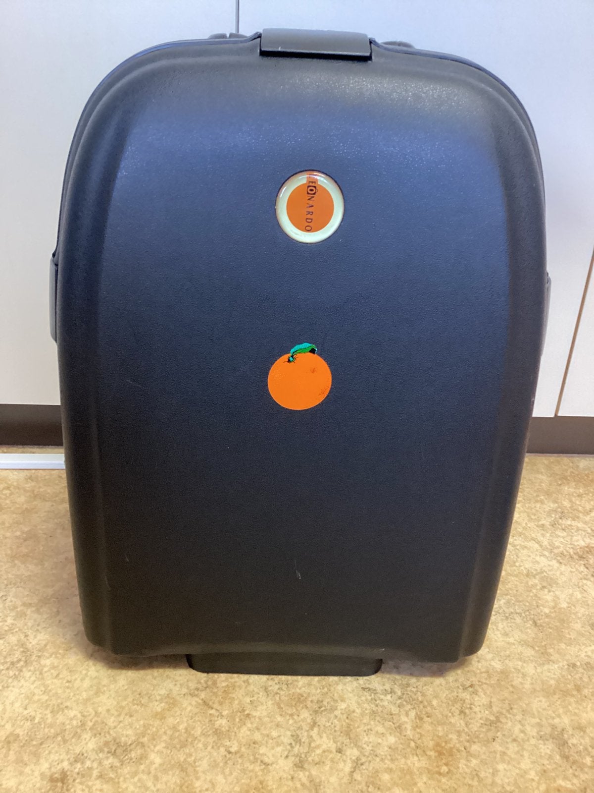 Leonardo Trolley - Compacte handbagage koffer (49x36x20), Wieltjes, Gebruikt, Hard kunststof, Minder dan 50 cm
