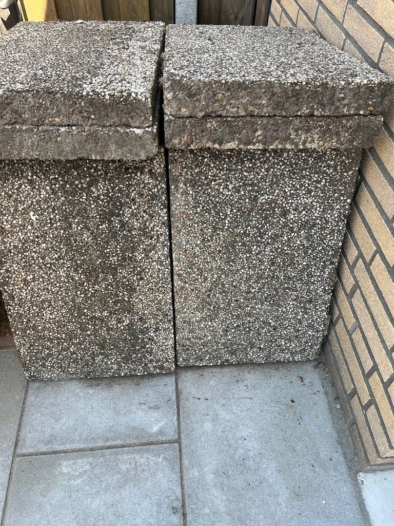 beton tegels, Tuin en Terras, Tegels en Klinkers, Ophalen, Gebruikt, 5 tot 10 m², Grind