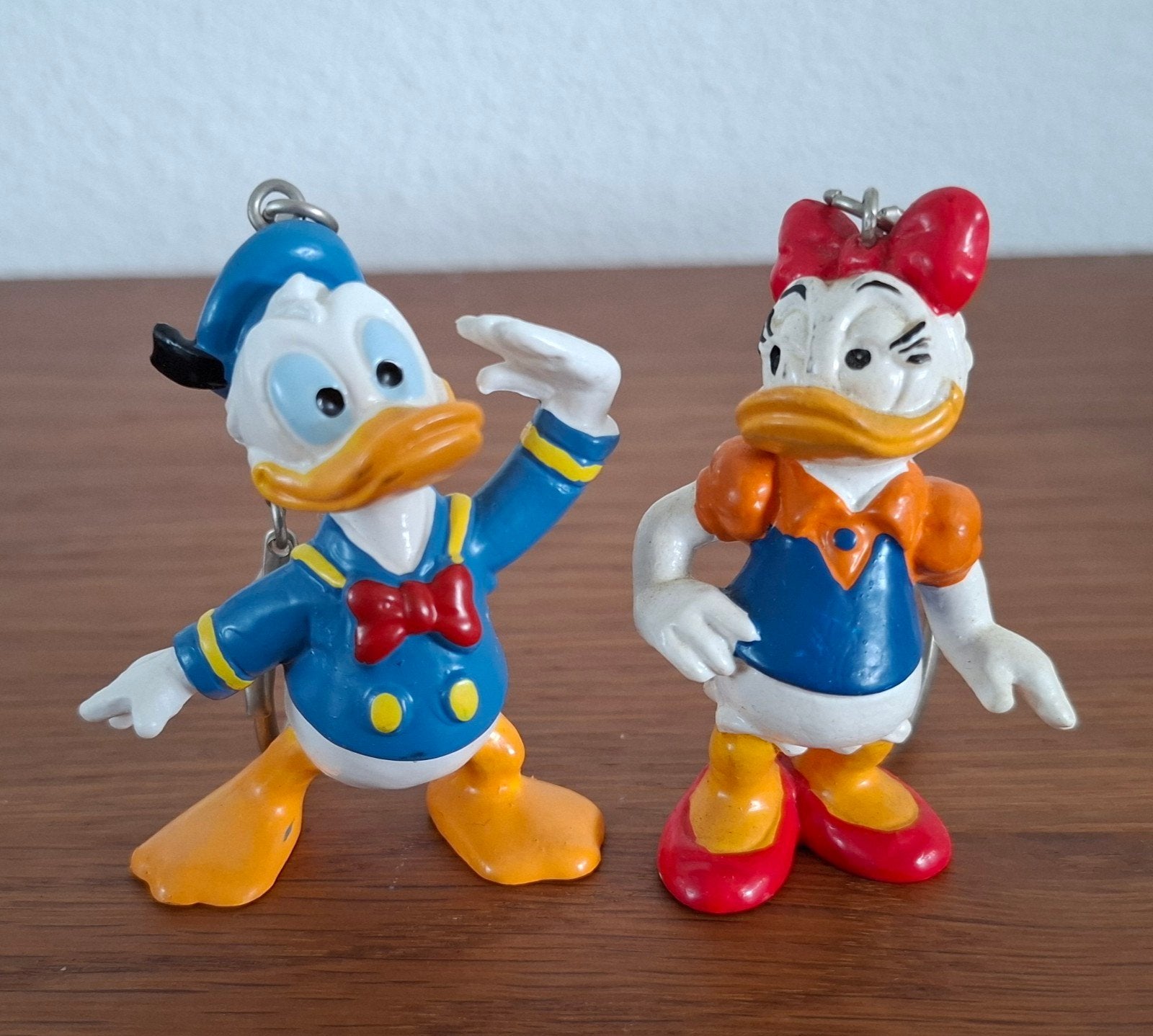 Vintage Disney sleutelhangers Donald & Katrien Duck, Verzamelen, Ophalen of Verzenden, Zo goed als nieuw, Overige typen