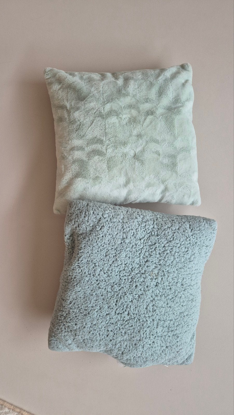 Kussens mint groen / blauw, Ophalen, Groen, Gebruikt, Overige merken