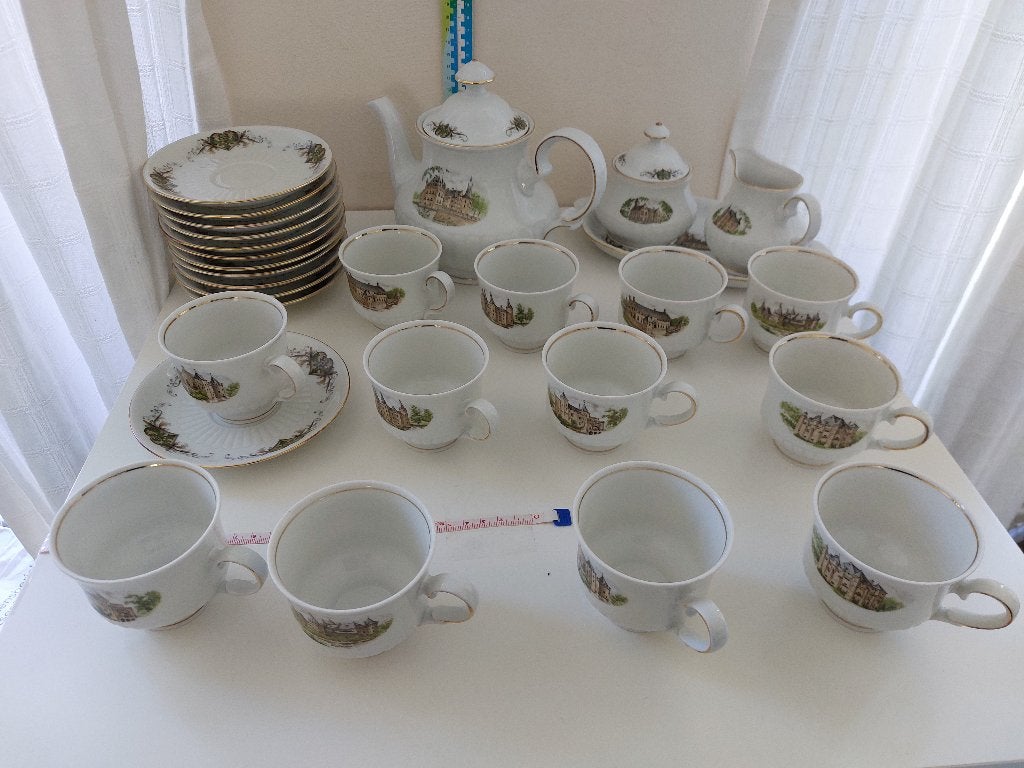 Grote vintage Mitterteich Bavaria koffie-/theeservies, Ophalen of Verzenden