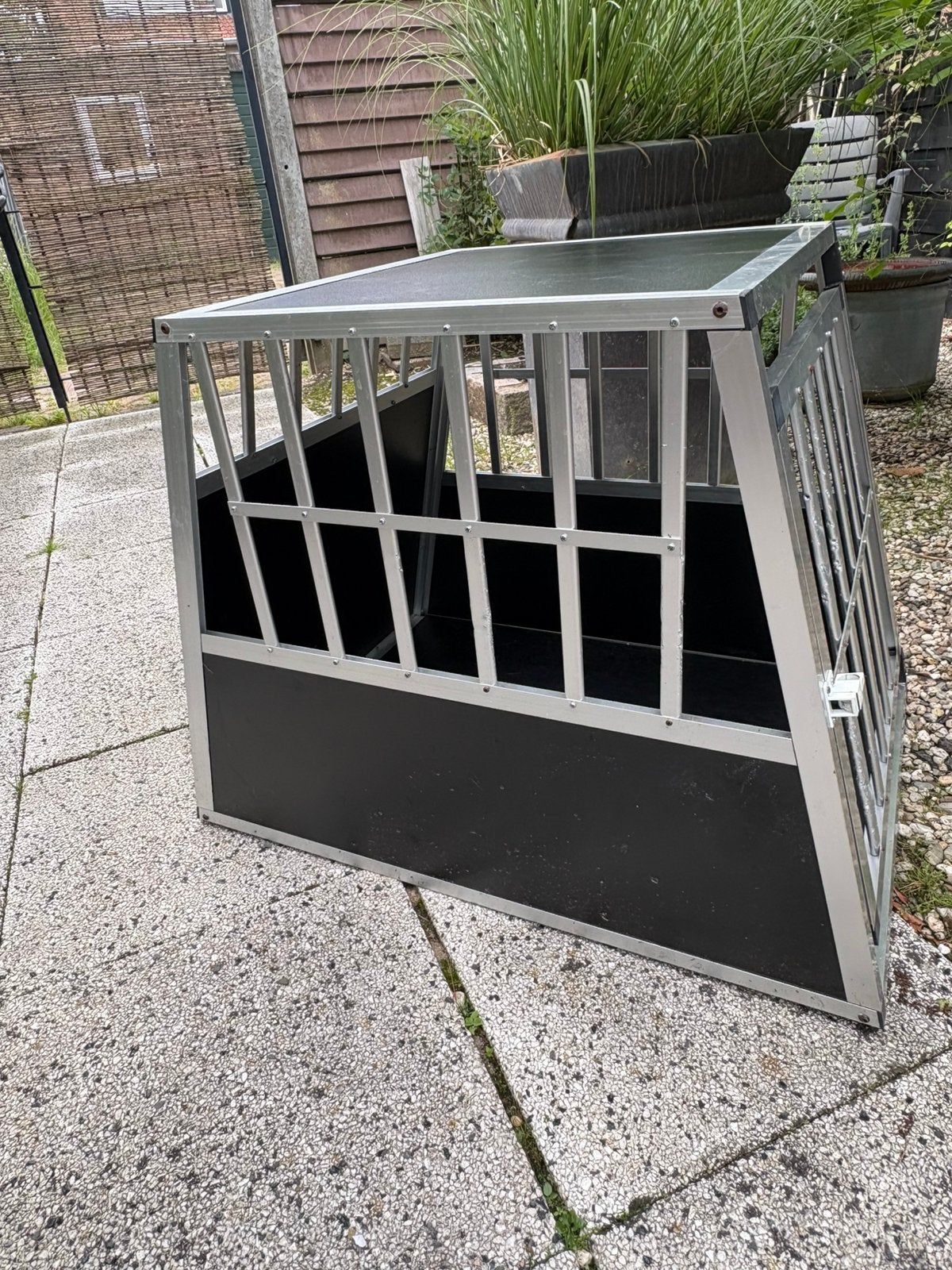 Aluminium Hondenbench transport auto, Ophalen, Gebruikt