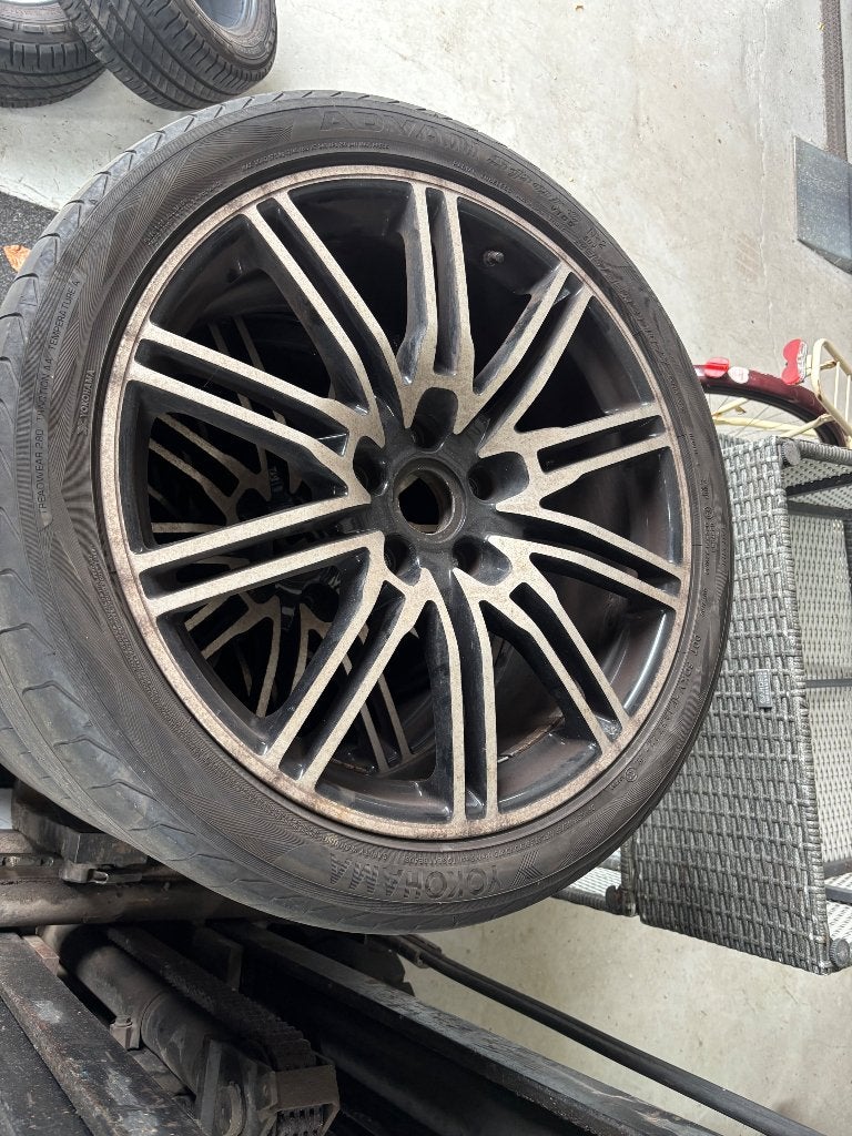 Porsche cayenne velgen 21inch, Auto-onderdelen, Banden en Velgen, Ophalen, Gebruikt, 295 mm, Banden en Velgen