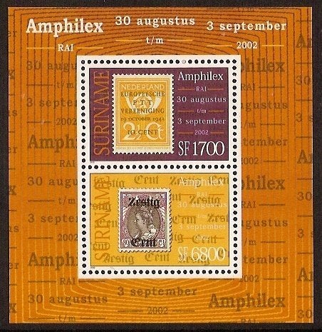 Suriname 1169 postfris Amphilex 2002, Ophalen of Verzenden, Postfris