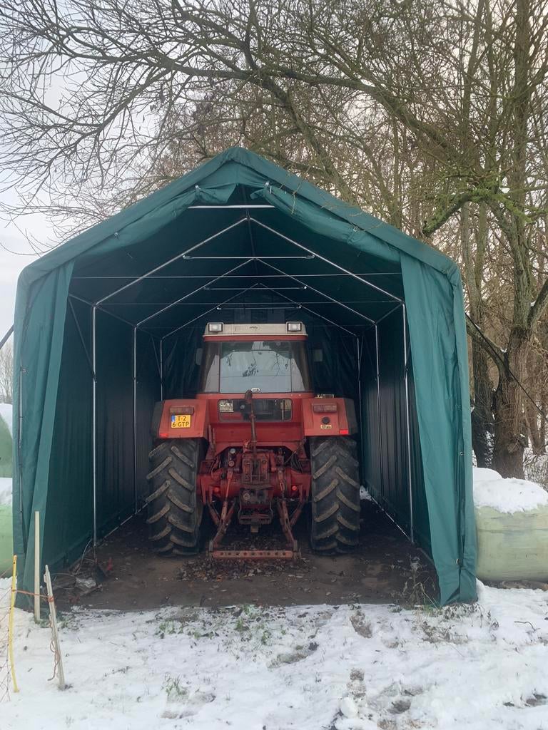 Garage tent/trekker schuur opslag, Ophalen, Zo goed als nieuw, Kunststof, Containerberging