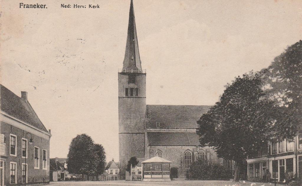 Franeker, Verzamelen, Ansichtkaarten | Nederland, Ophalen of Verzenden, Voor 1920, Gelopen, Friesland