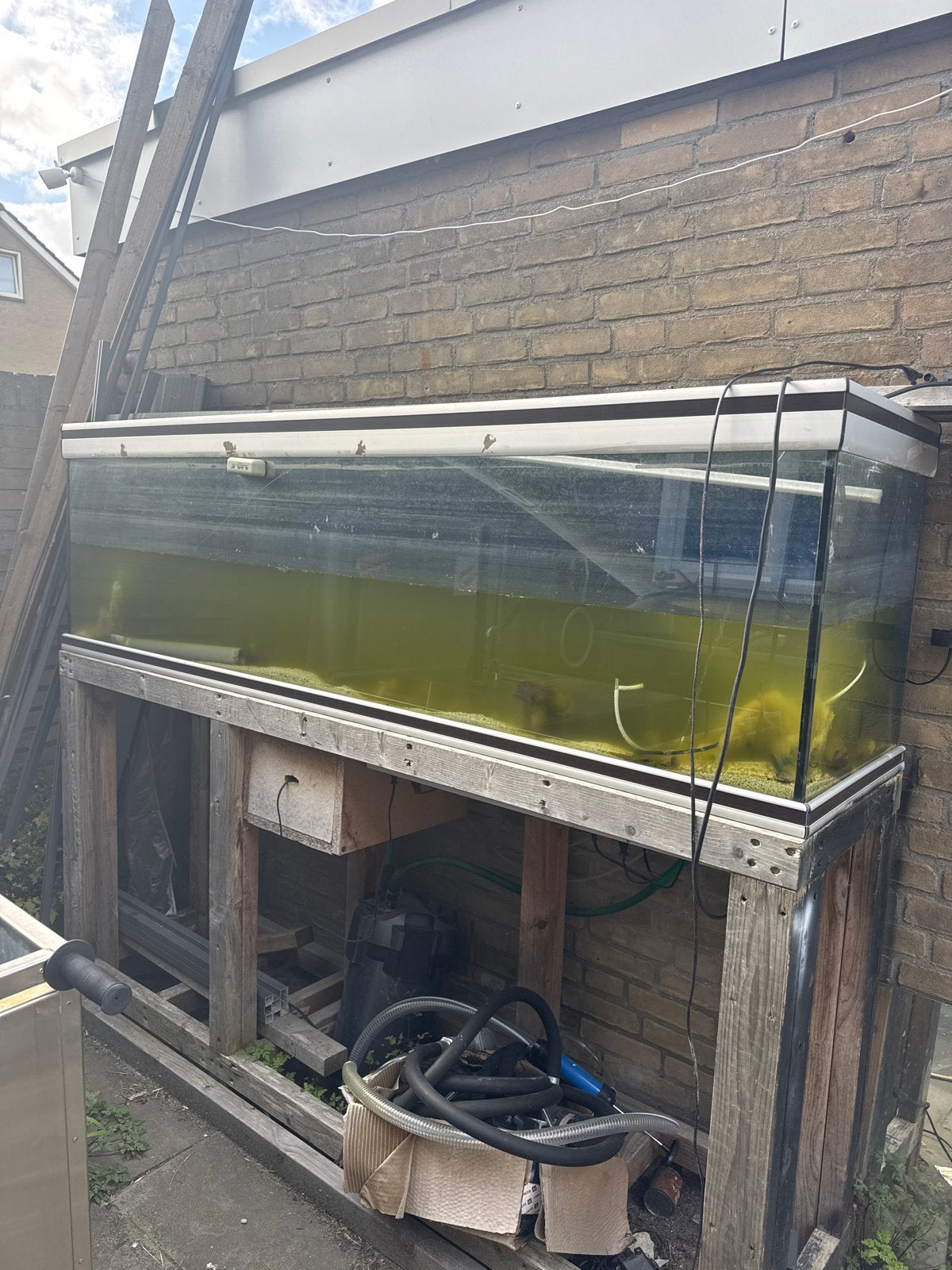 Aquarium 2 meter bak, Ophalen, Leeg aquarium