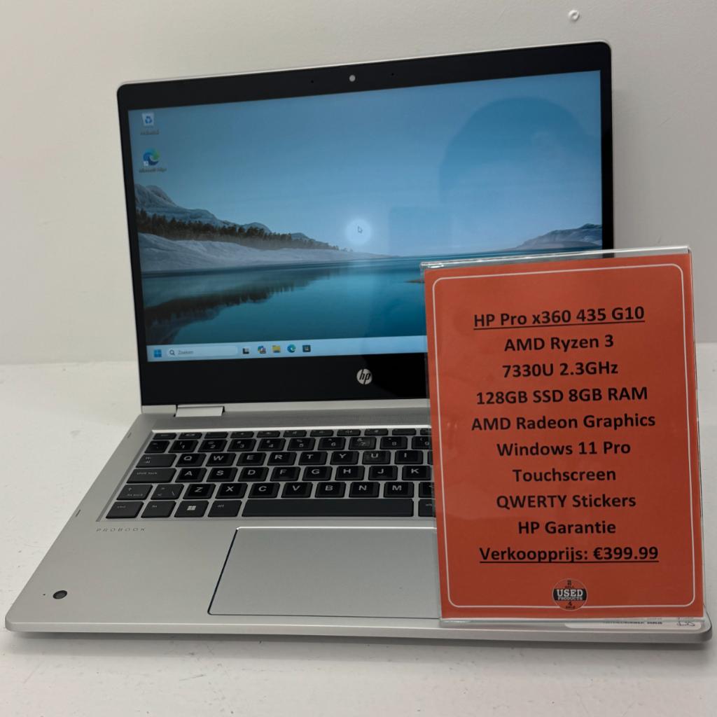 HP Pro x360 435 G10 Laptop |Touch| Ryzen 3 128GB SSD 8GB RAM, Computers en Software, Windows Laptops, 2 tot 3 Ghz, Qwerty, .  HP
