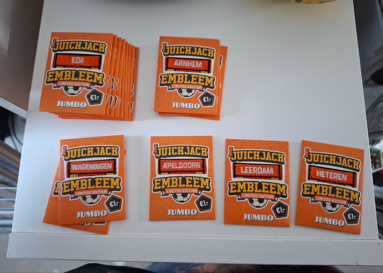 jumbo plaatsnaam emblemen, Jumbo, Ophalen