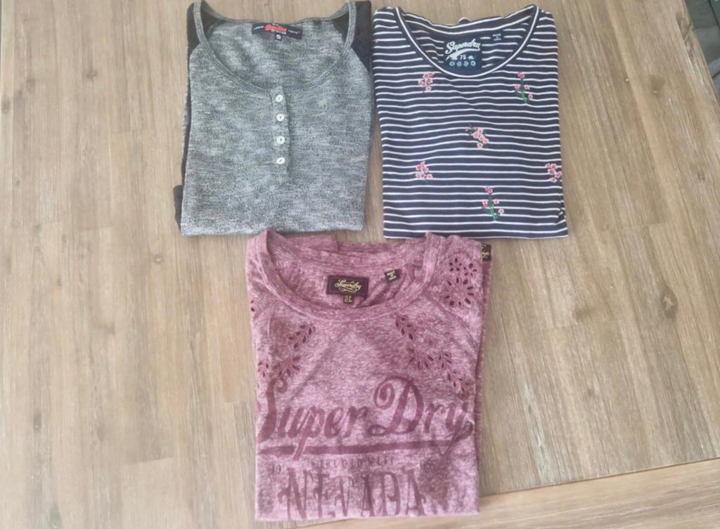 3x Superdry longsleeves maat S, Ophalen, Nieuw, Lange mouw