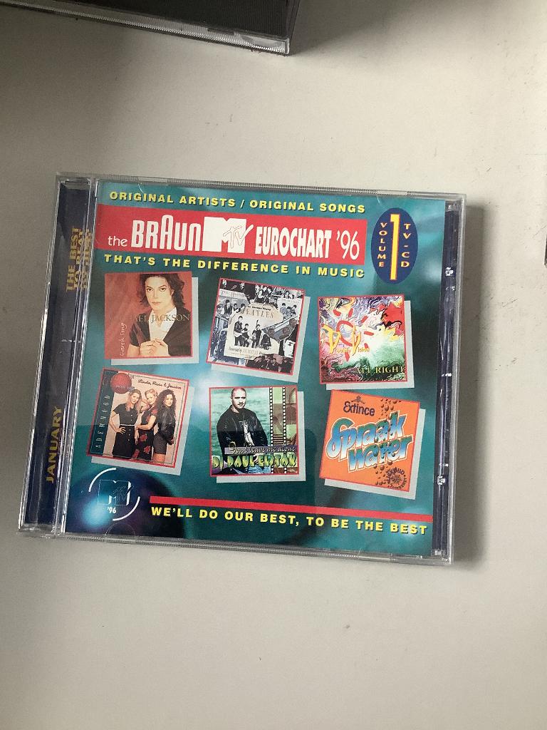 The braun MTV eurochart 96 volume 1, Verzenden, Zo goed als nieuw, Pop