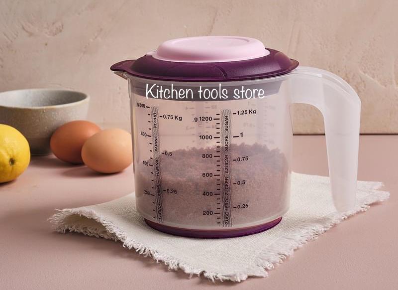 Tupperware Maatkan 1,25L mix en meet blauwe / roze voorraaad, Huis en Inrichting, Keuken | Tupperware, Ophalen of Verzenden, Nieuw