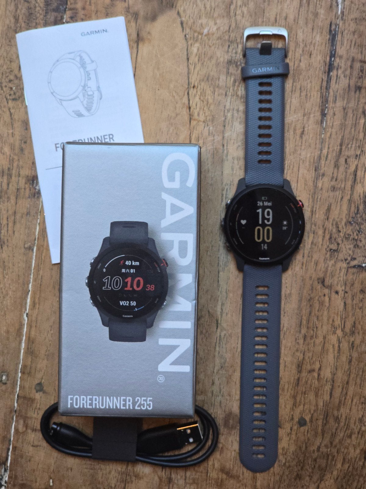 Garmin Forerunner 255, Sieraden, Tassen en Uiterlijk, Sporthorloges, Ophalen of Verzenden, Zo goed als nieuw, Zwart, Android