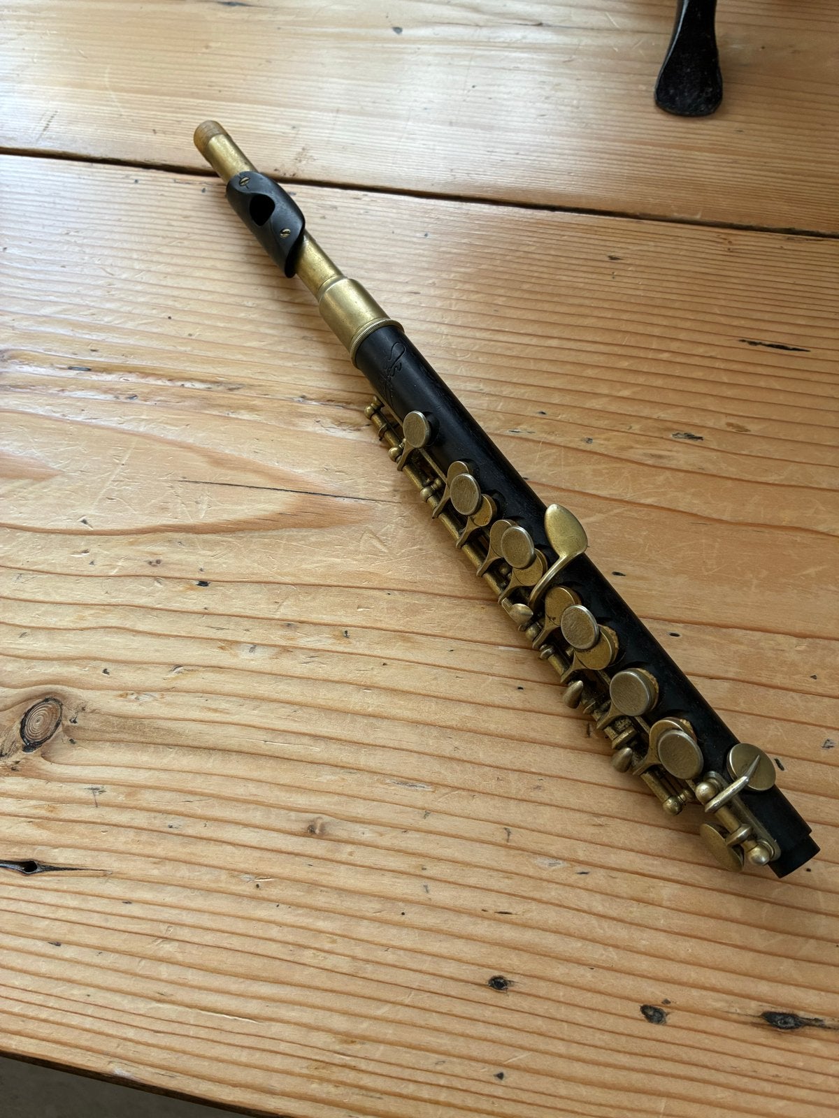 Oude Meyer Piccolo - Vintage Blaasinstrument, Ophalen of Verzenden, Gebruikt, Piccolo