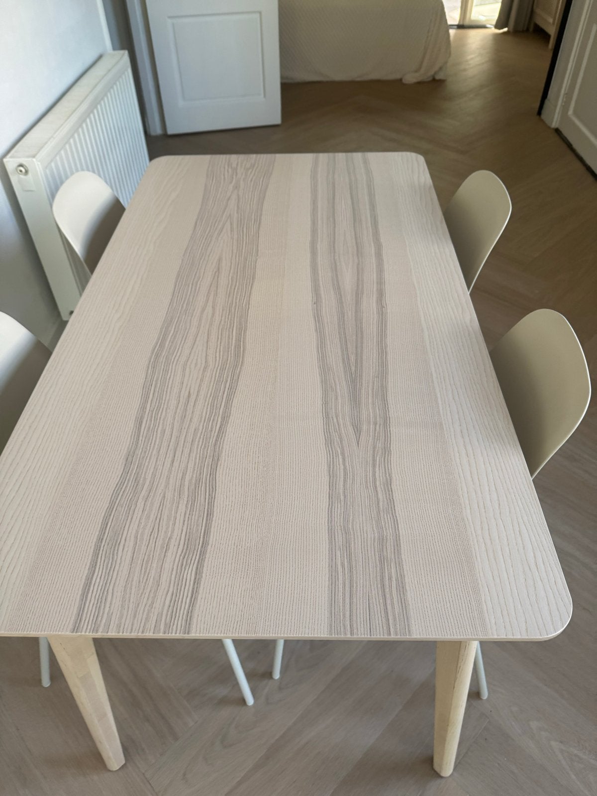 Ikea tafel en 4 stoelen - Nieuw, Ophalen, Nieuw, Rechthoekig, 50 tot 100 cm
