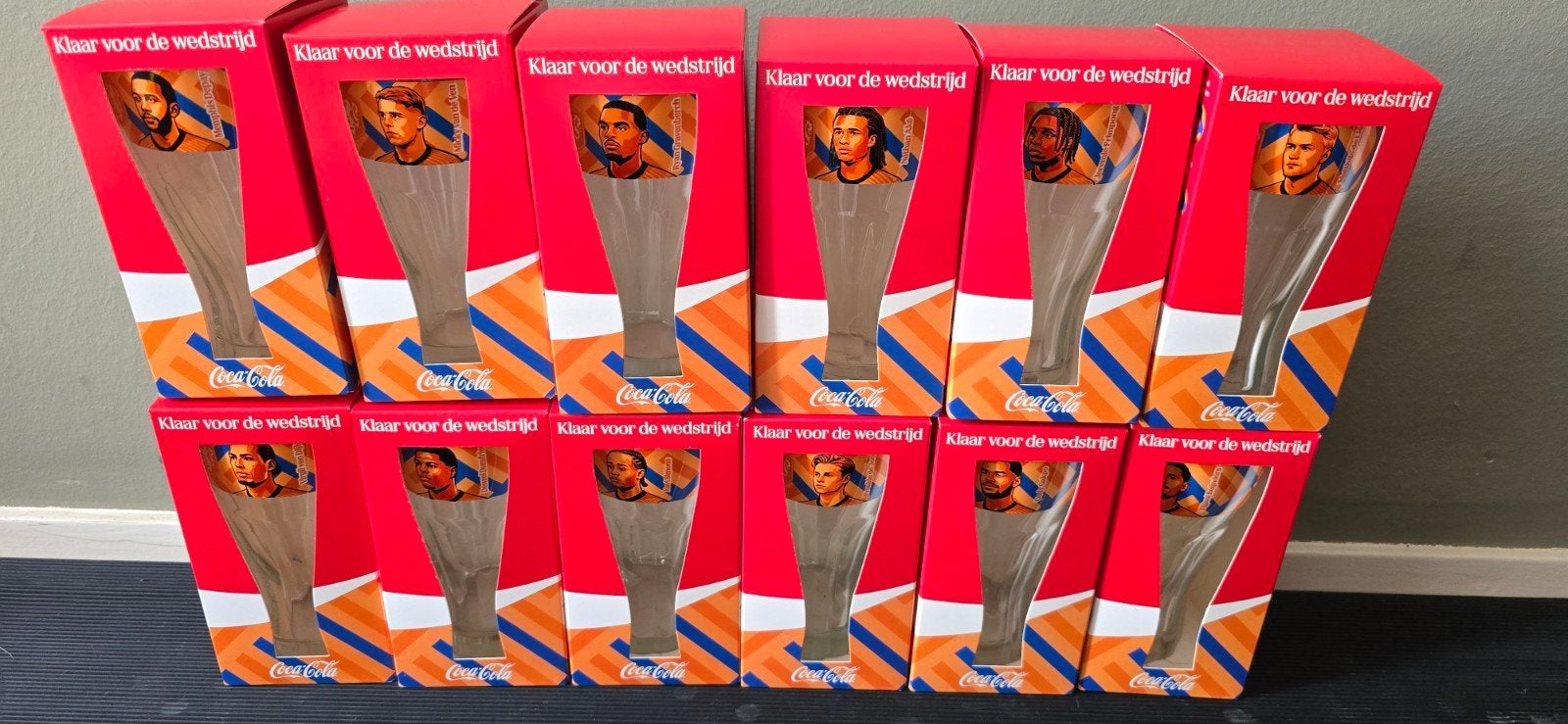 Coca Cola wk spelers glas compleet, Ophalen of Verzenden, Nieuw, Frisdrankglas