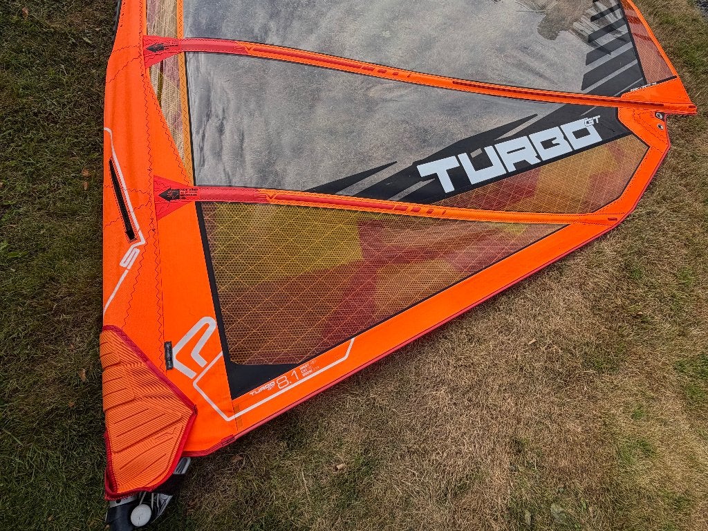 Severne Turbo GT 8.1 + Mast – Nieuwstaat!, Ophalen, Zo goed als nieuw, Met draagtas, Zeil
