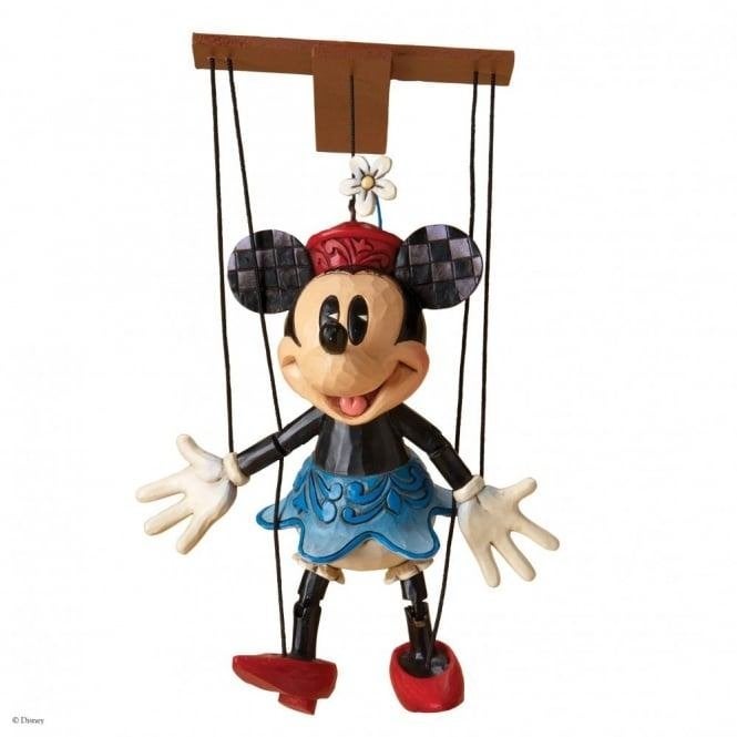 Jim Shore  Minnie Mouse Marionette, Ophalen of Verzenden, Mickey Mouse, Zo goed als nieuw, Beeldje of Figuurtje