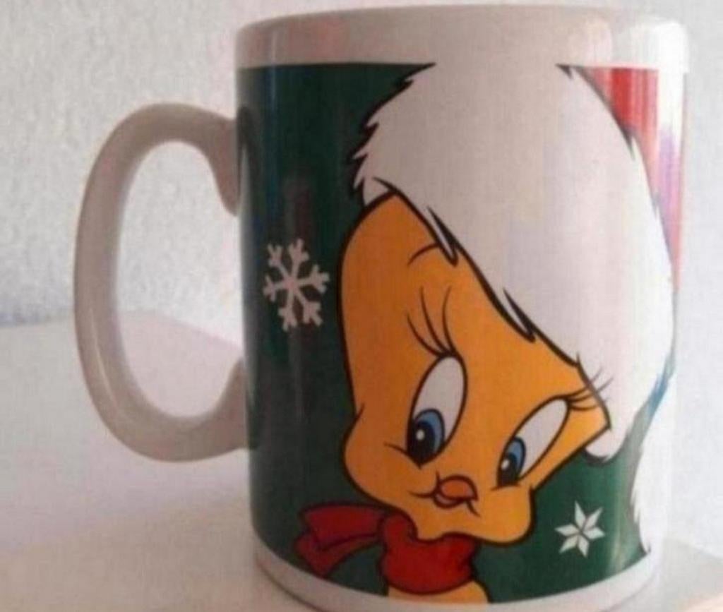 Grote Beker WB Tweety en Sylvester, Ophalen of Verzenden, Zo goed als nieuw, Overige stijlen, Kop(pen) en/of Schotel(s)