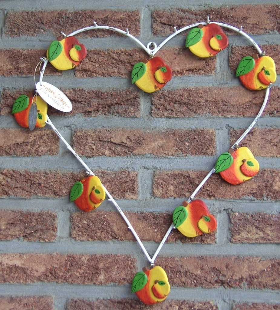 APPELHOUDER VOGELS VOEDEREN HART METALEN & APPELS Nieuw, -, -, Ophalen of Verzenden, Nieuw