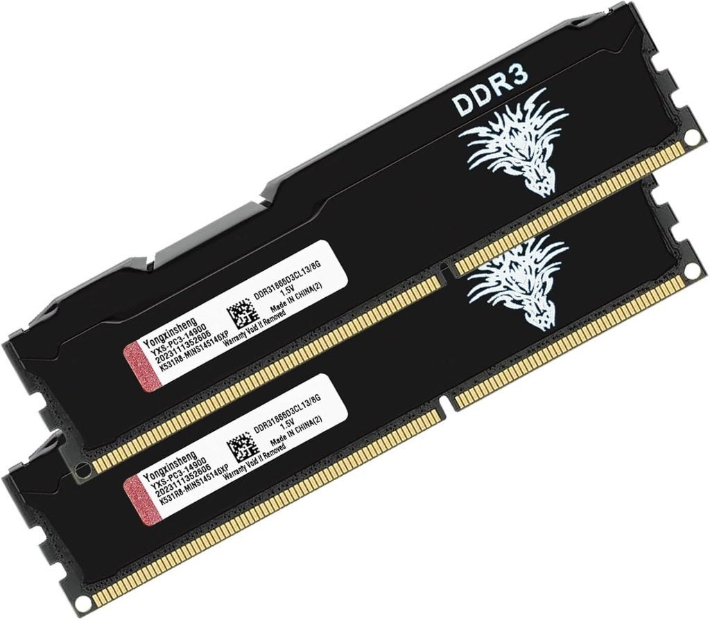 Yongxinsheng 16GB (8GBx2) DDR3 1866MHz (PC3 14900) CL13, DDR3, Ophalen of Verzenden, Zo goed als nieuw, Desktop