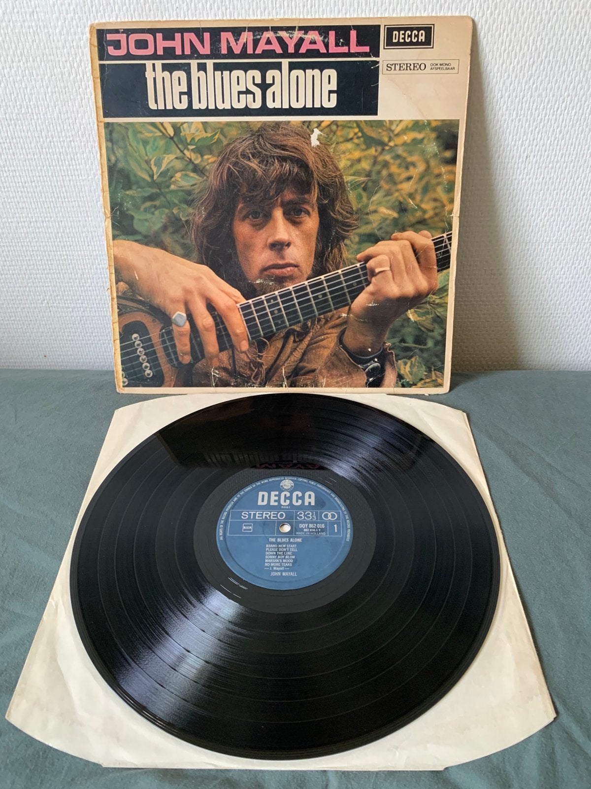 John Mayall - The Blues Alone lp vinyl, LP, Gebruikt, Ophalen of Verzenden, 12 inch